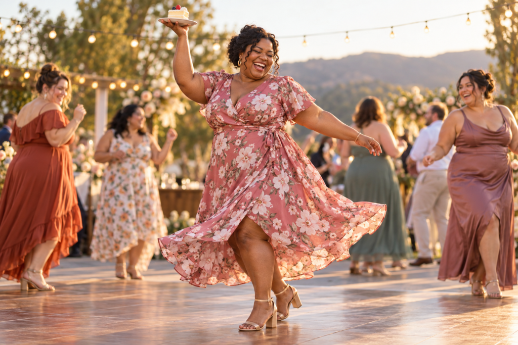 The Ultimate Plus Size Wedding Guest Dress Guide by Season and Dress Code 1 featured plus size wedding guest dresses